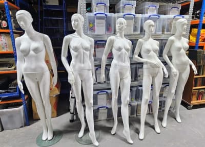 Collection Of White Female Mannequins