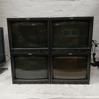 Stack Of 4 Non Practical Retro Monitors (15
