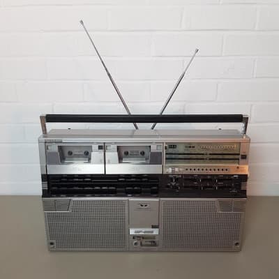 Sharp Large Silver Boombox (Fully Working)