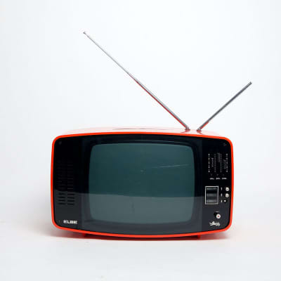 Non Practical Red Elbe 1960's Retro Italian TV