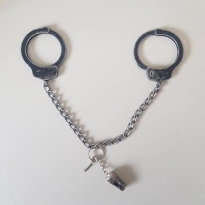 Vintage Police Handcuffs With Key