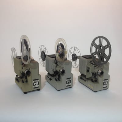 Set of 3 Matching Eumig 8mm Film Projectors