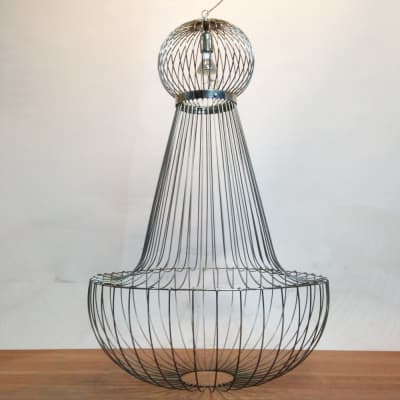 Large Wire Frame Chandelier