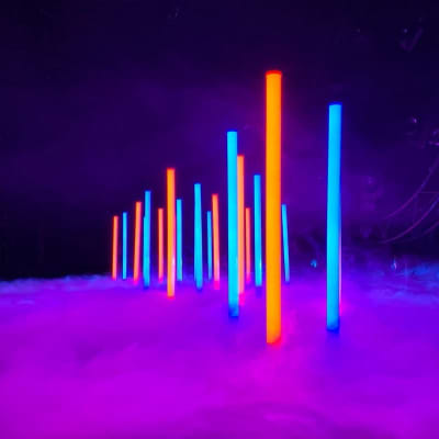 Wireless LED Multicoloured Light Tube (Working)