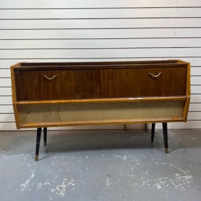 Vintage Music Cabinet With Working Record/Radio Player 