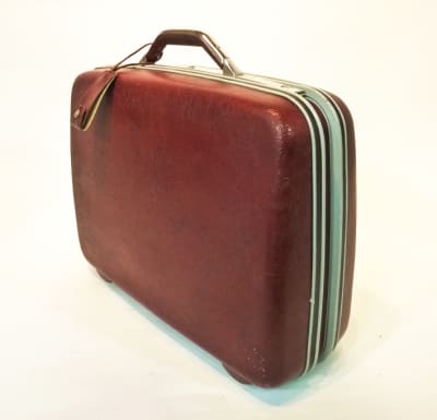 Dark Red Hard Shell Suitcase