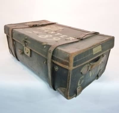 Large Brown Travel Trunk