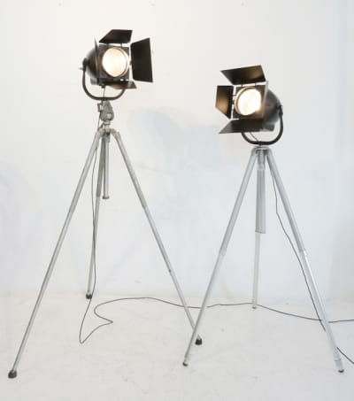 Vintage 'Strand Electric' Black Studio Spotlight (Working)