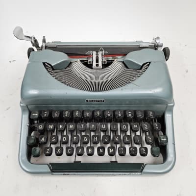 Blue Imperial Typewriter