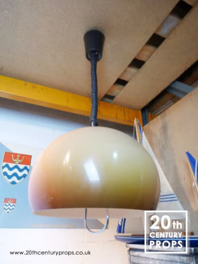 1970's Retro Retractable Ceiling Lamp