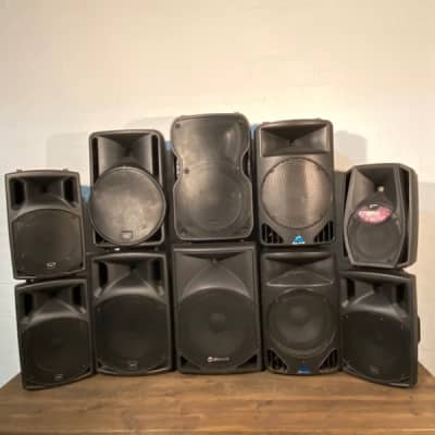PA Speaker Stack Of 10 (Non Practical)
