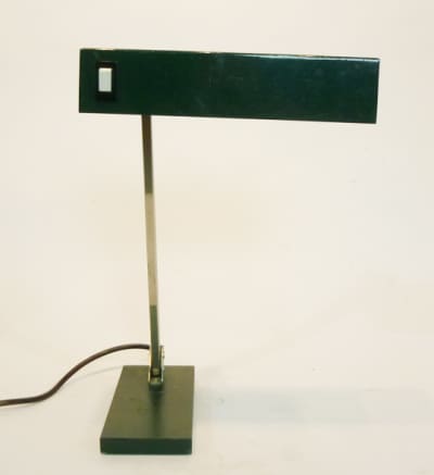 Green Angular Low Light Desk Lamp (Working)