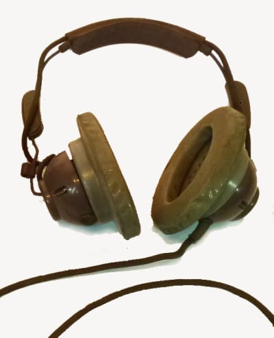 Brown Vintage Headphones