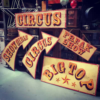 Vintage Circus Signs