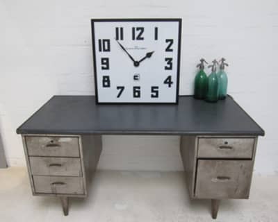 Brushed Steel Desk