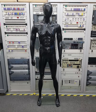 Gloss Black Male Mannequin