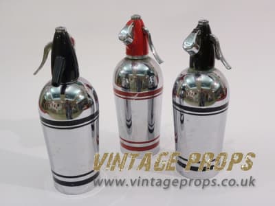Vintage Chrome Soda Bottle