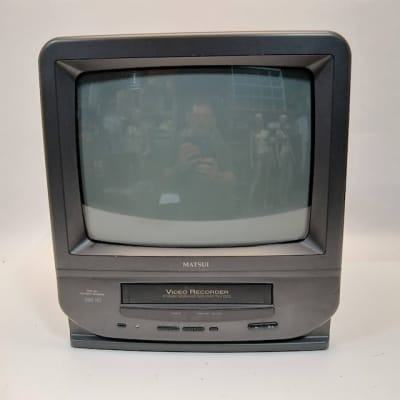 Fully Working Colour Matsui TV With VHS Player (13.5