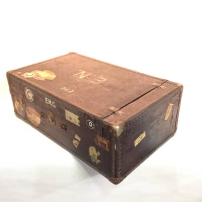 Large Navy Blue Vintage Luggage Case