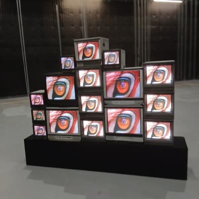 Stack Of 16 Fully Working CRT Monitors & TV's