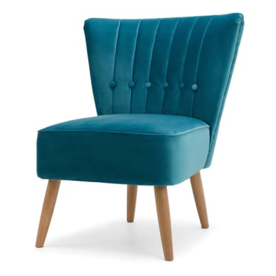 Velvet Cocktail Chair - Teal