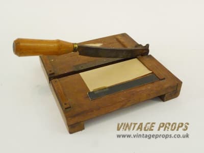 Small Wooden Paper Guillotine