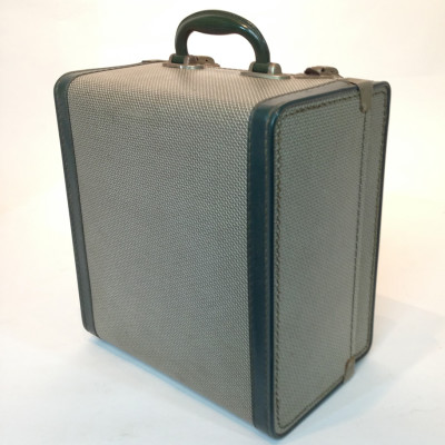 Small Patterned With Green Trim Travel Case