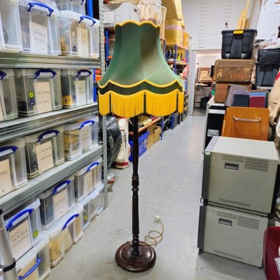 Green Vintage Floor Lamp (Working)