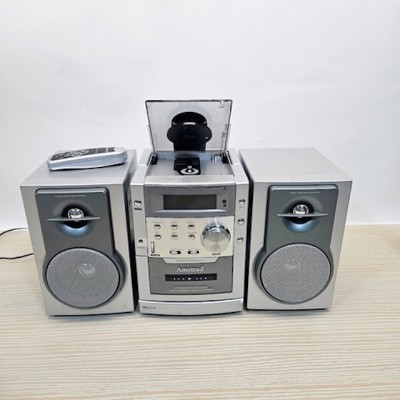 Amstrad Silver CD/Cassette/Radio Stereo With Speakers (Non Practical)