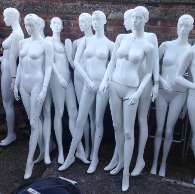 Collection Of White Female Mannequins