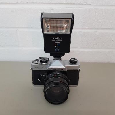 Fujica ST605 Paparazzi Camera With Working Flash Unit