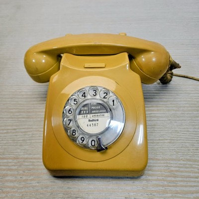 Mustard Yellow Retro Home Telephone