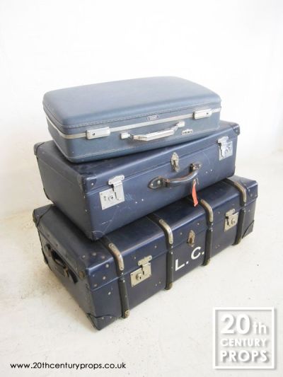 3 Vintage Trunks & Cases