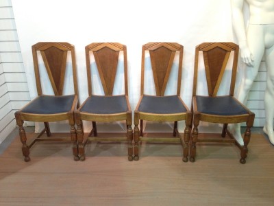 Art Deco Style Oak Dining Chair