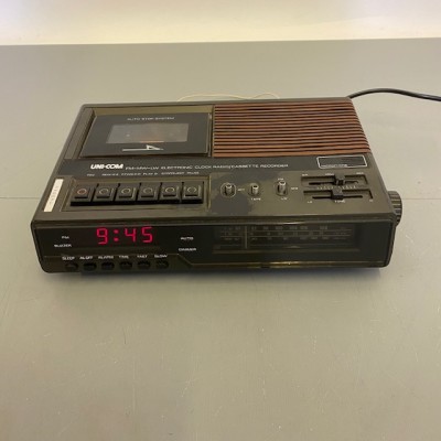 Retro Clock Radio/Cassette Recorder