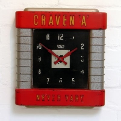 Retro Advertising Clock