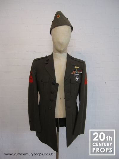 Vintage Army Jacket And Hat