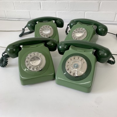 Green Retro Telephone