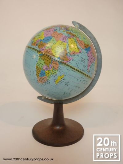 Small Vintage Tin Globe