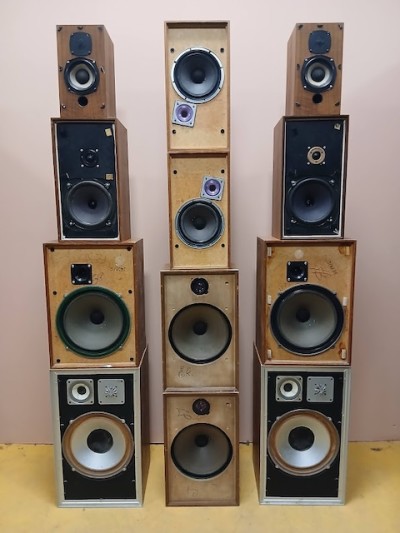 Stack Of 3 Rows Of 12 Speakers (Non Practical)