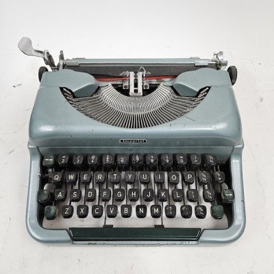 Blue Imperial Typewriter