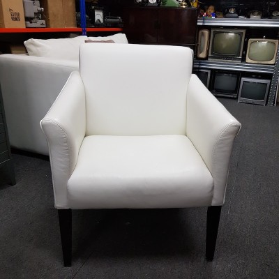 White Leather Armchair