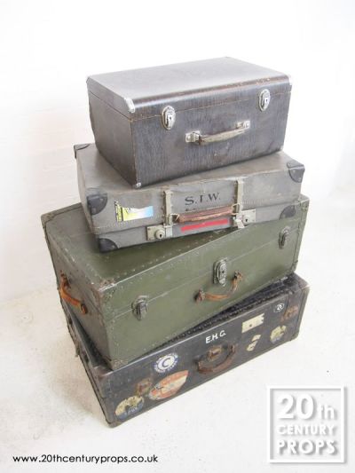 4 Vintage Travel Trunks & Cases