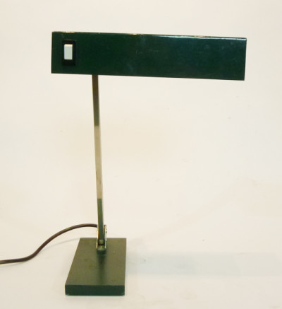 Green Angular Low Light Desk Lamp (Working)