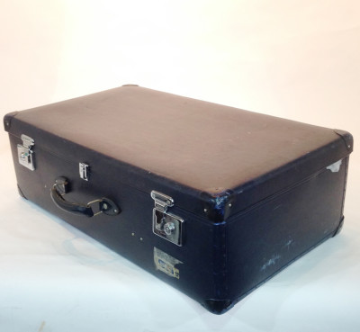 Large Dark Blue Travel Trunk 