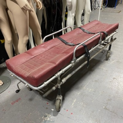 Red Medical/Ambulance Adjustable Stretcher On Wheels