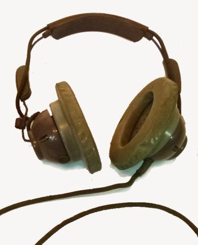 Brown Vintage Headphones
