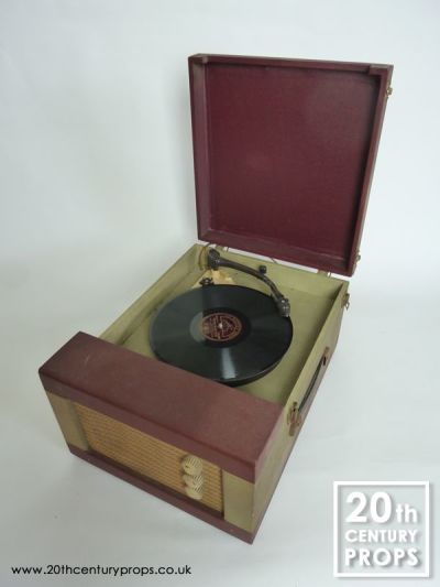 Red Vintage Record Player