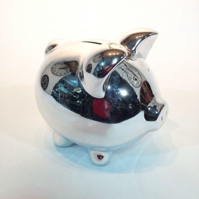 Silver Piggy Bank