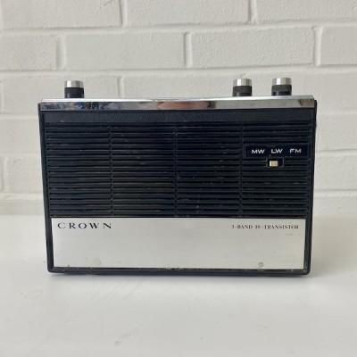 Crown 3 Band 10 Transistor Radio (Non Practical)